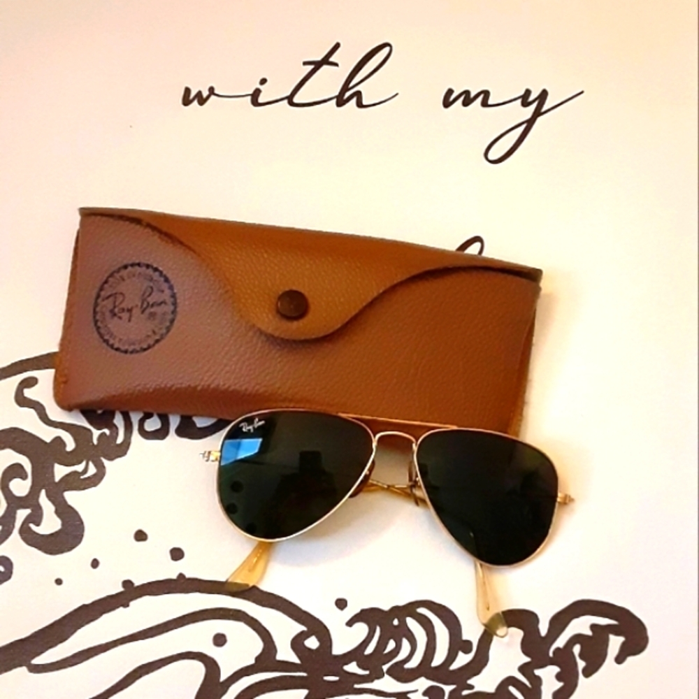 Ray-Bay Women's Vintage Aviator Sunglasses - Picture 4 of 11